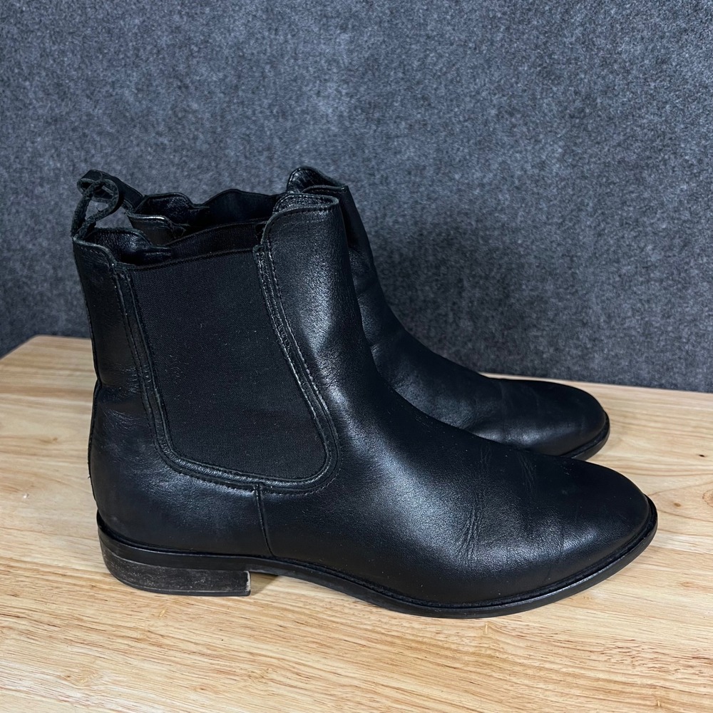 Thursday Boot Co Duchess Black Leather Chelsea Boots Womens Size 11